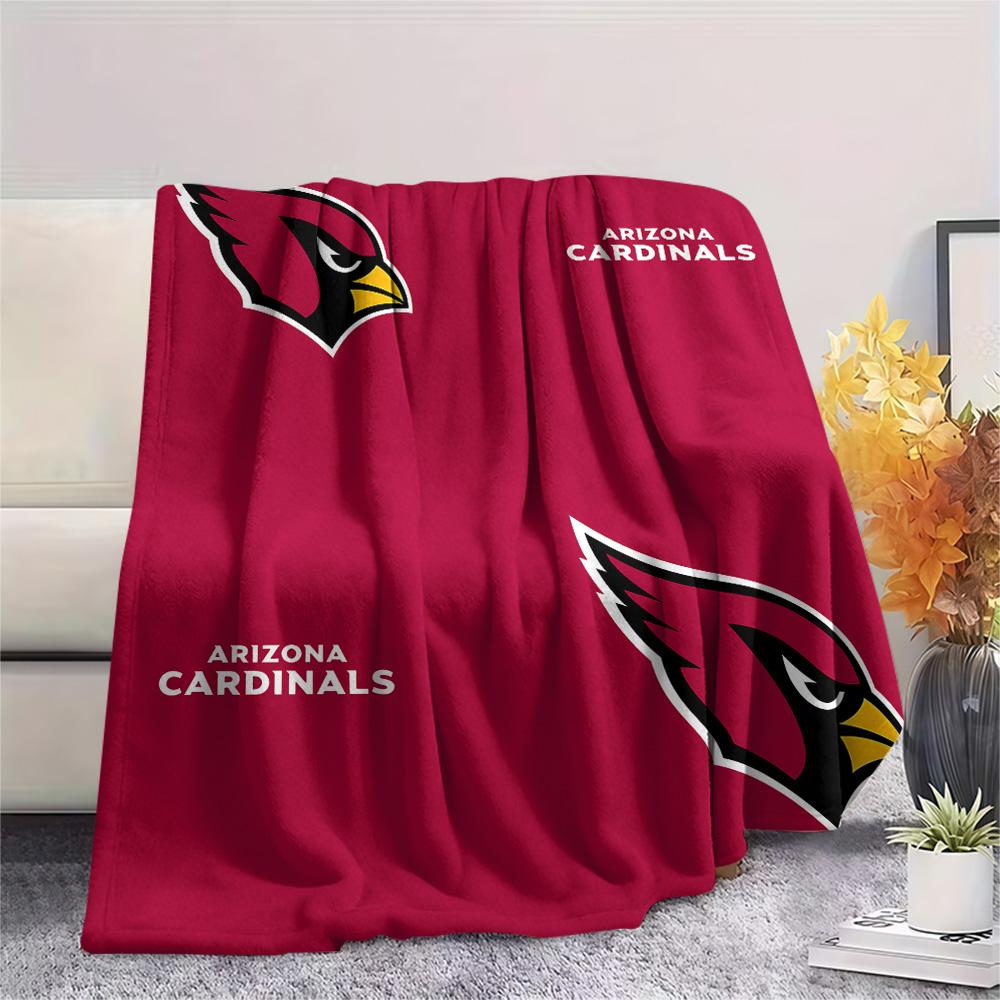 Arizona Cardinals Print Flannel Blanket, High quality Comfortable for All Seasons, Home Decor, Warmth and Comfort, Perfect for Christmas Gifts