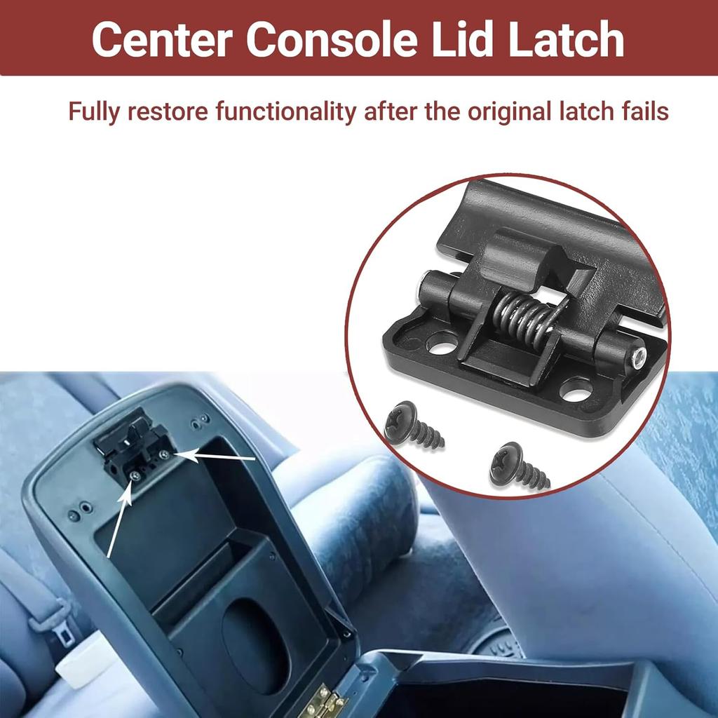 Center Console Lid Latch, Car Central Armrest Box Buckle, Compatible with 4Runner Corolla Camry Replace 58908-33030 5890833030, Glove Box Storage Box