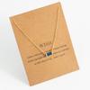 Minimalist and Exquisite Birthstone Women's Necklace Pendant Stainless Steel Plated 18K Gold Birthstone Jewelry Gift Necklace