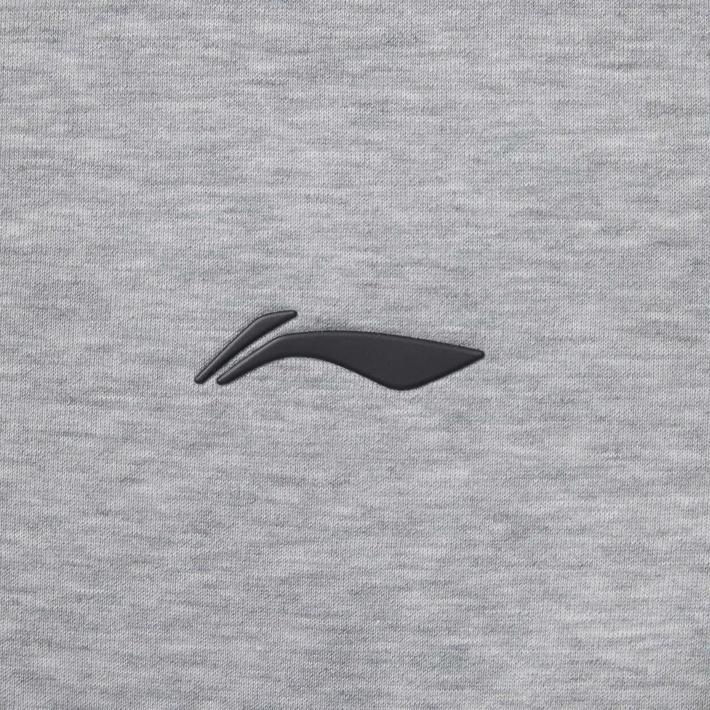 Li Ning Running Series Solid Color Zip-Up Stand Collar Comfortable Breathable Versatile Casual Jacket Men Jackets Light-Gray AWDU573-5