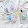 Colorful Laser Transparent Kt Cat Mobile Phone Airbag Bracket, Pasted Retractable Drama Viewing Support, Portable Niche