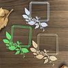 Leaf Photo Frame Carbon Steel Die Cut Stencils Decorative Embossing Paper Dies for Scrapbooking Photo Album Card Making