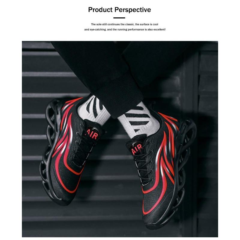 Men's Flame Printed Sneakers Comfortable Running Shoes Outdoor Men Athletic Shoes