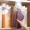 Grain Storage Container Waterproof Rice Container With Measuring Cup 2.5L Airtight Kitchen Supplies Large Capacity Grain