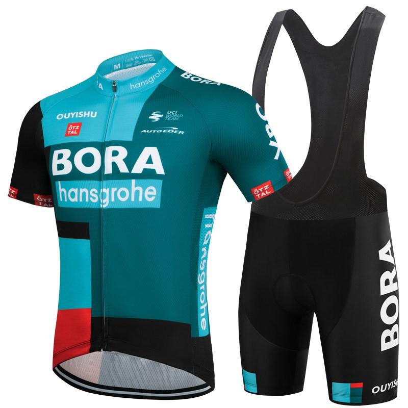 Set Tricou și Pantaloni Scurți cu Bretele pentru Ciclism Bărbați Uscare Rapidă Respirabil Echipament Bicicletă de Șosea Călărește