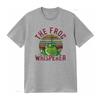 The Frog Whisperer T Shirt Vintage Washed Comfortable Homme Top For Everyday Wear Slightly Graphic Stretched Versatile Fashion