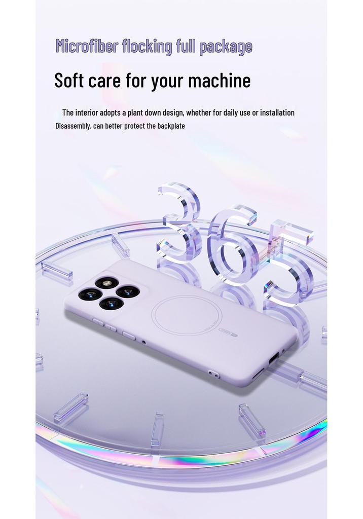 Magnetic Skin-Feel Silicone Case for MOTO G 5G/Play 2026