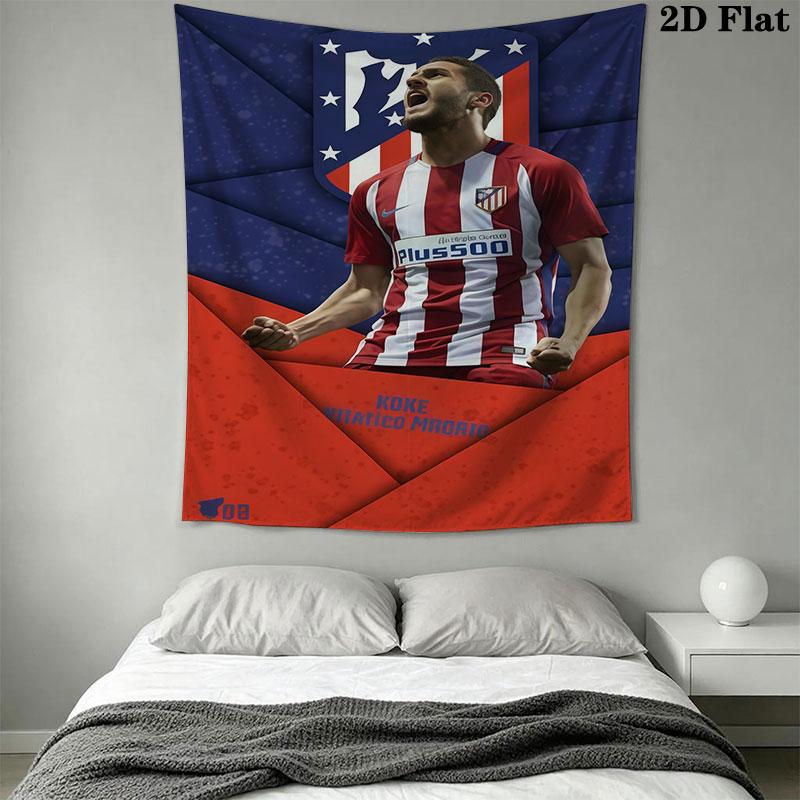 Atleti H Wall Hanging Printed Fabric Blanket Decorative Tapestries for Bedroom Living Room Home Decor