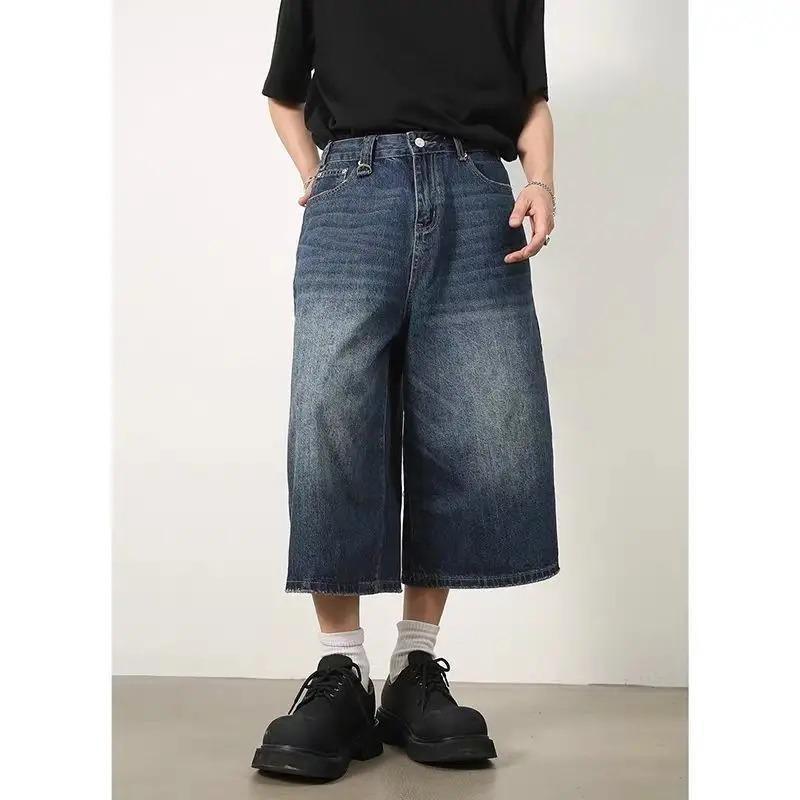 Vintage Loose Jorts Jeans Y2k Streetwear Oversized Shorts Denim Pants Korean Fashion Baggy Grunge Trouser Summer Neutral