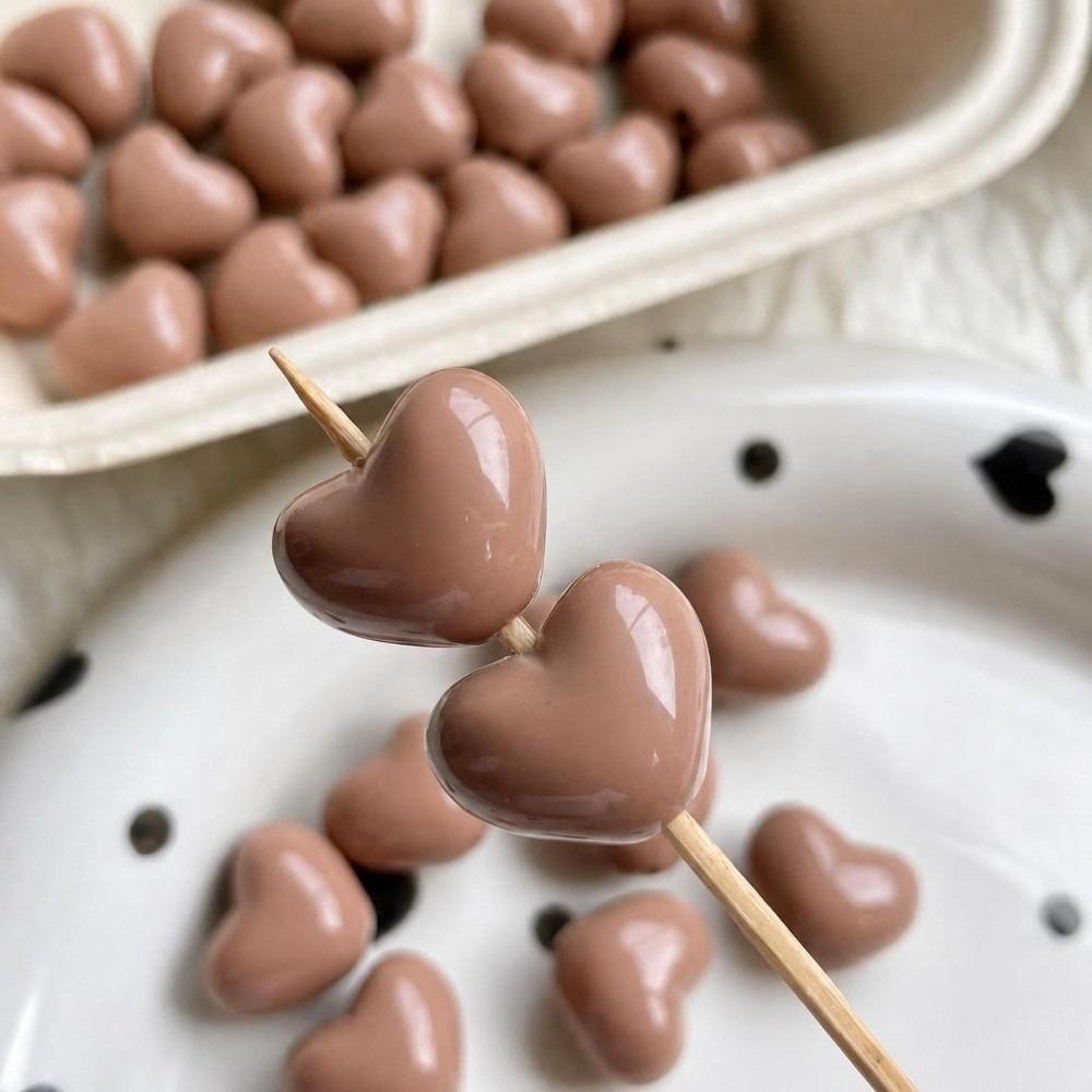 20Pcs/Lot 2.5mm Aperture Heart Shape Beads 17mm Handmade Accessory Beads Handmade Crafts
