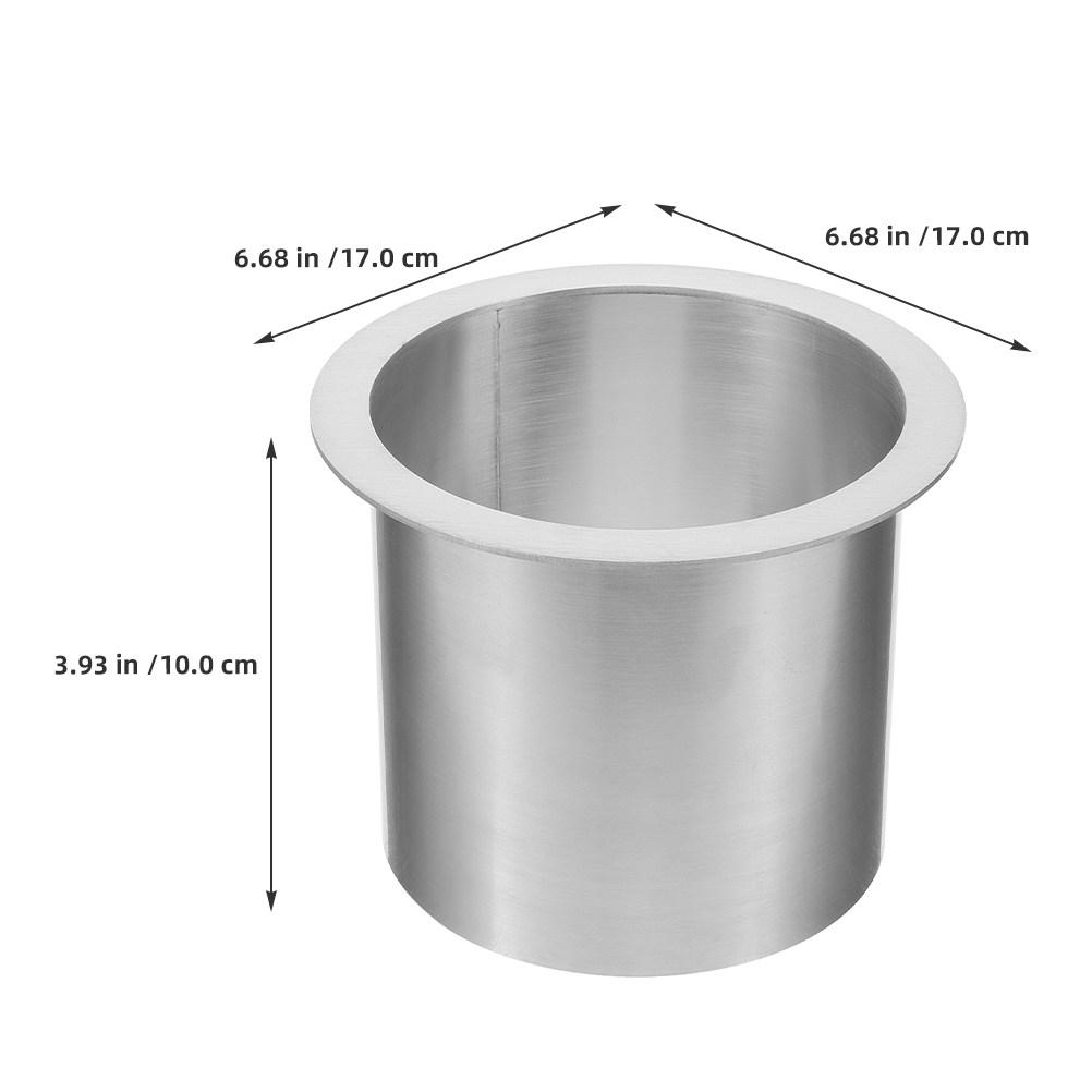 

Stainless Steel Counter Grommet Small Bin Kitchen Trash Chute Tabletop Grommets Countertop Waste Chutes