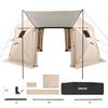 Pop up Gazebo Screen Tent, 4.57 x 4.57 m, 13-Sided Spherical Camping Canopy Tent with Removable Top & Carry Bag, Quick-Set & Bite-Proof, Screen House