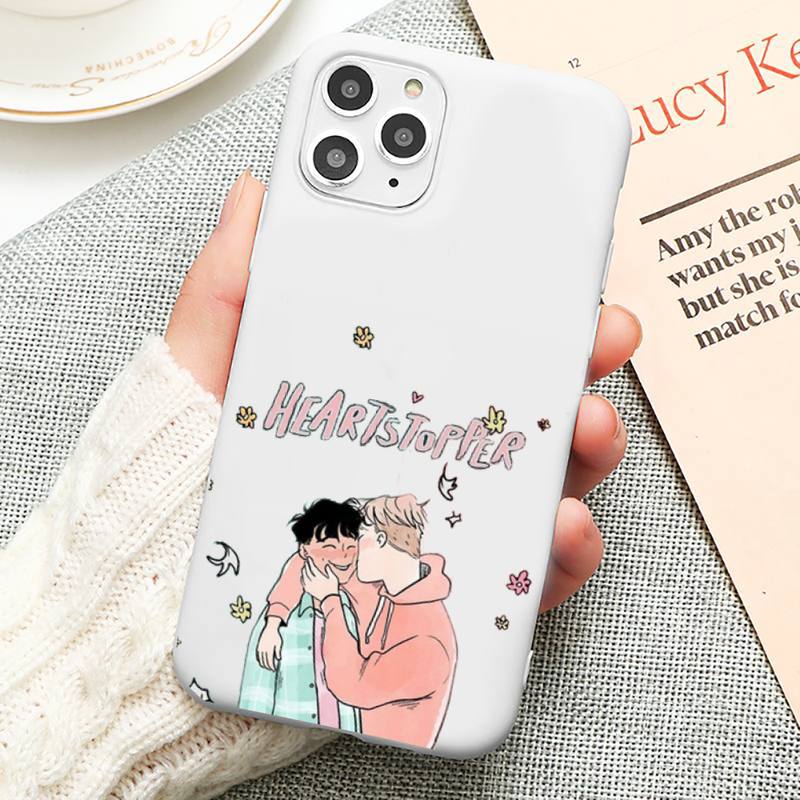 

Чохол для телефону Heartstopper Nick and Charlie Candy Color для iPhone 6 7 8 11 12 13 s mini pro X XS XR MAX Plus iPhoneXorXS