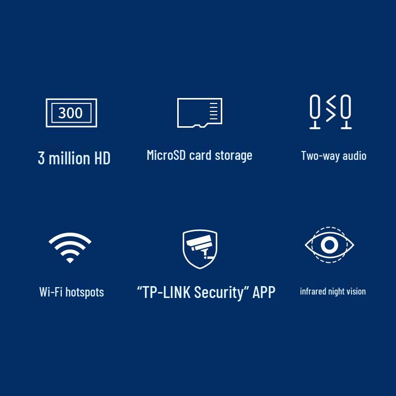 TP-LINK TL-IPC13CH 3MP Wireless Home Security Camera (CN version)