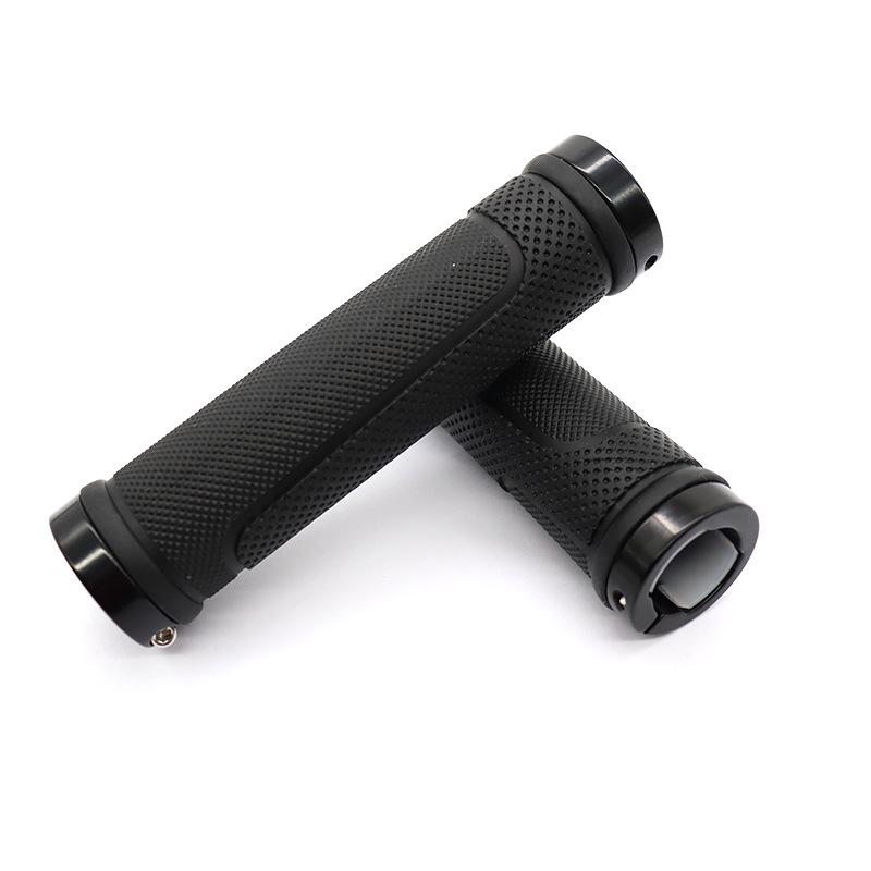 Folding Bike Handlebar Set - Adjustable Long/Short Lockout Shifter, Ergonomic Grips with Turnbuckle, Lightweight Bicycle Accessories Compatible