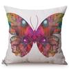 Colorful Butterflies Harmony Sofa Decoration Cushion Cover Butterfly Abstract Graffiti Nordic Cotton Linen Pillow Case Cojines