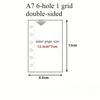 A7 Glitter Double Button Transparent PVC Soft Shell Color 6-hole Metal Clip, Hand Ledger, Photo Album, Loose Leaf Shell, Including 10 Inner Pages