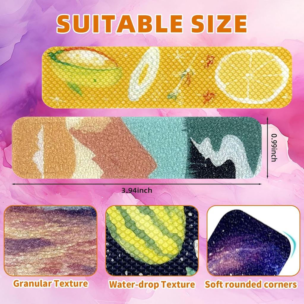 96 Pcs Sensory Stickers with 2 Textured Surfaces - Adhesive Fidget Strips for Anxiety Relief & ADHD Support, Includes Storage Box - for Office,