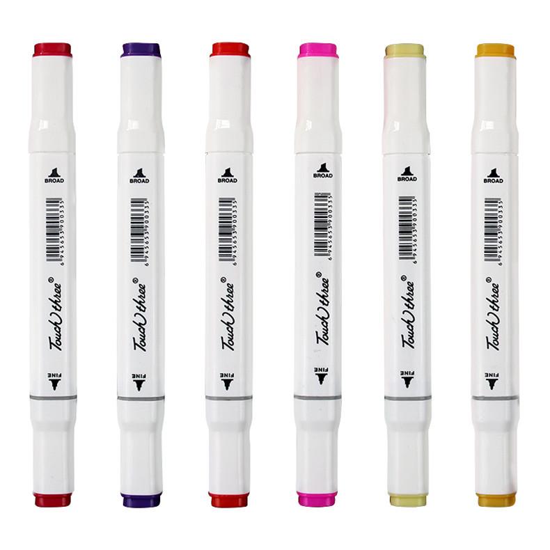 3rd Generation Touch Three Marker Pen Set for Student Hand-Painted Anime Art - Oil-Based Colored Painting Pens
