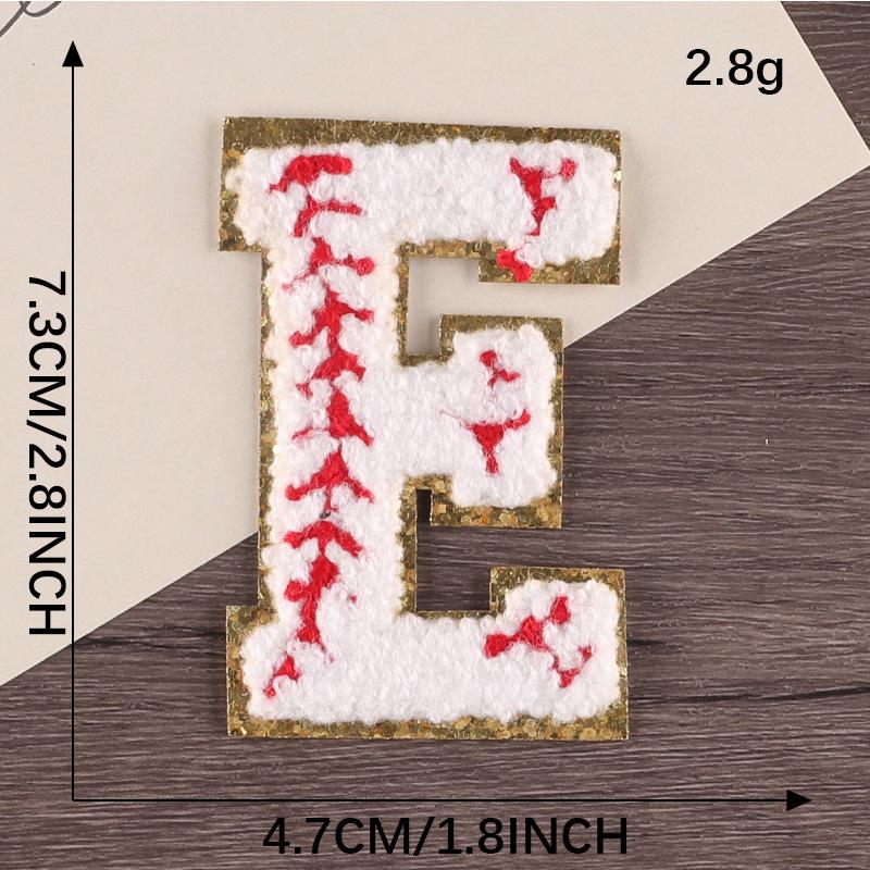 Gold Edge Chenille Smiley Face Embroidered Patch Badge