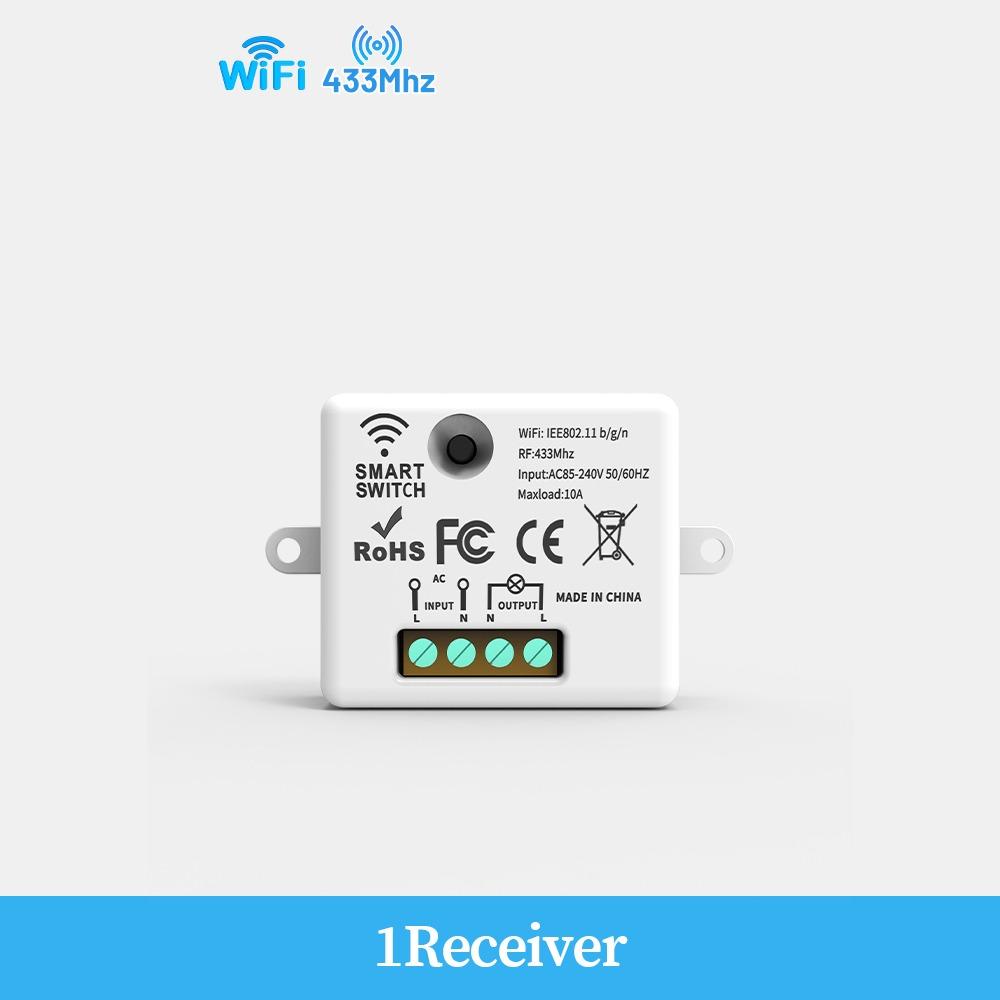 1/2/3Gang Wireless Smart Switch 433MHz Remote Control Switch Wall Panel Switch  Home Automation