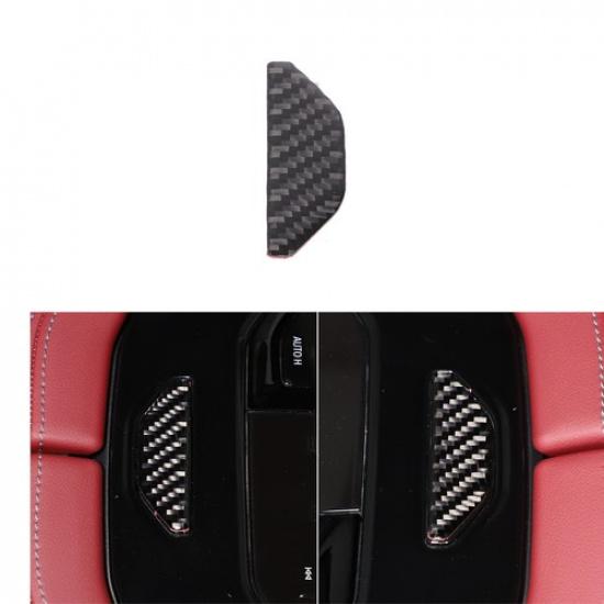 Наклейка на переключатель в бокс для хранения центральной консоли из карбона для BMW 5 серии G60 i5 2024+