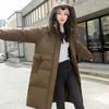 Down and padded jacket women's 2025 new Korean cotton jacket mid-length padded jacket plus size loose thickened autumn and winter jacket