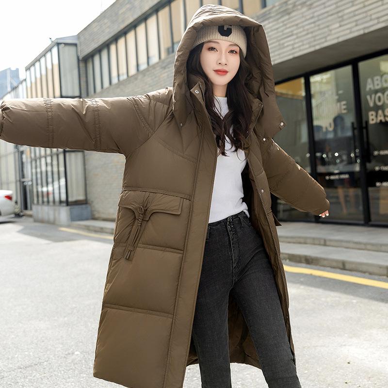 Down and padded jacket women's 2025 new Korean cotton jacket mid-length padded jacket plus size loose thickened autumn and winter jacket