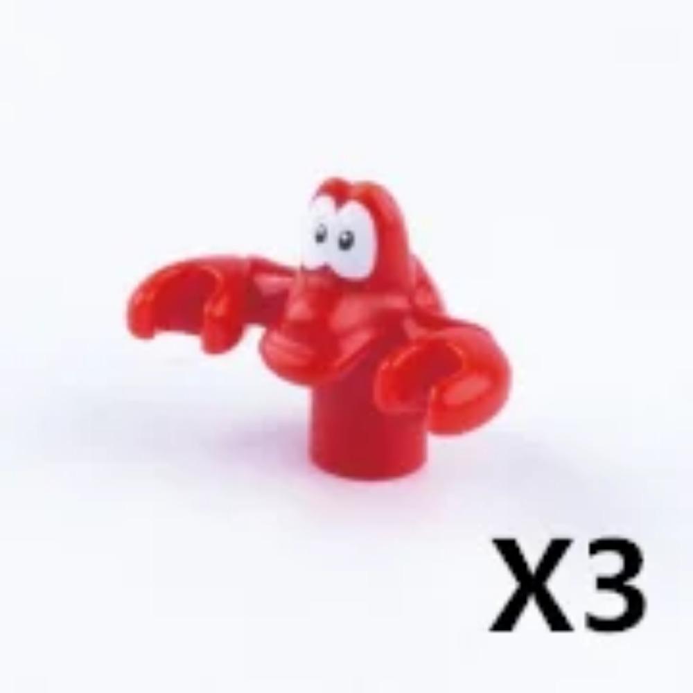 MOC ZOO Farma Zvířat Stavební Kostky Sova Ještěrka Chobotnice Veverka Prase Pes Kuře Kočka Holub Myš Vlk Králík Mini DIY Kostka K060