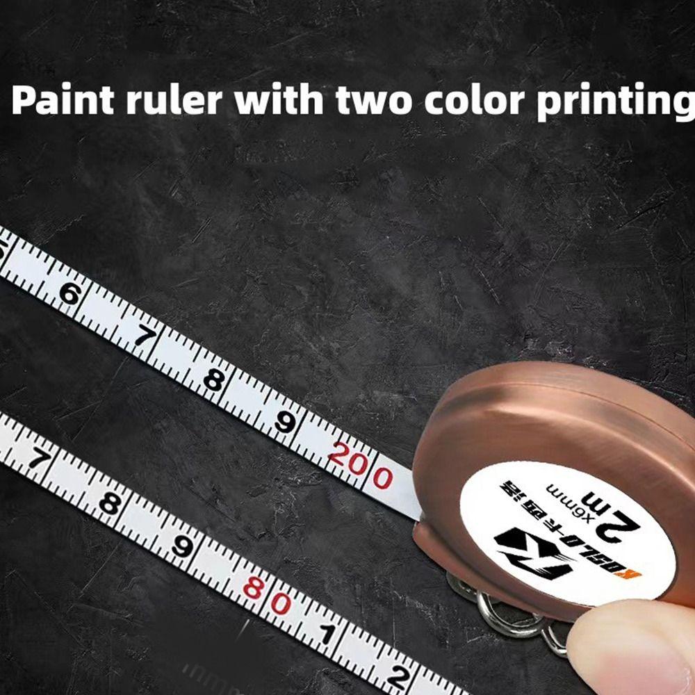 Mini Retractable Ruler Roulette Steel Tape Measure 2M Measure Tape  Centimeter