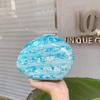 Niche Design Goose Egg Marble Pattern Irregular Glossy Simple Gradual Change Personality Dinner Bag Hand Messenger Bag