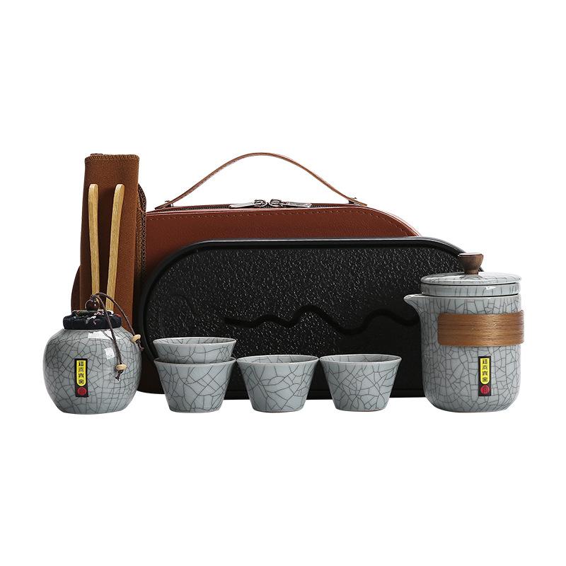 Travel Tea Set Portable Kung Fu Tea Set Japanese Outdoor Express Cup Festival Company Business Event Gifts