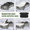 1 PC Car Front and Rear Windshield Snow Shield, Thickened Car Oxford Cloth Snow and Sunshade All-in-one Cover, Waterproof and Durable Windshield
