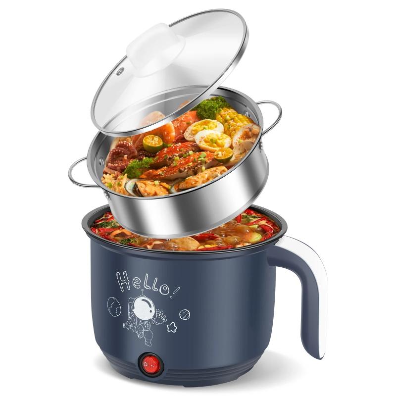 1.8L stainless steel electric steamer with overheat protection Blue