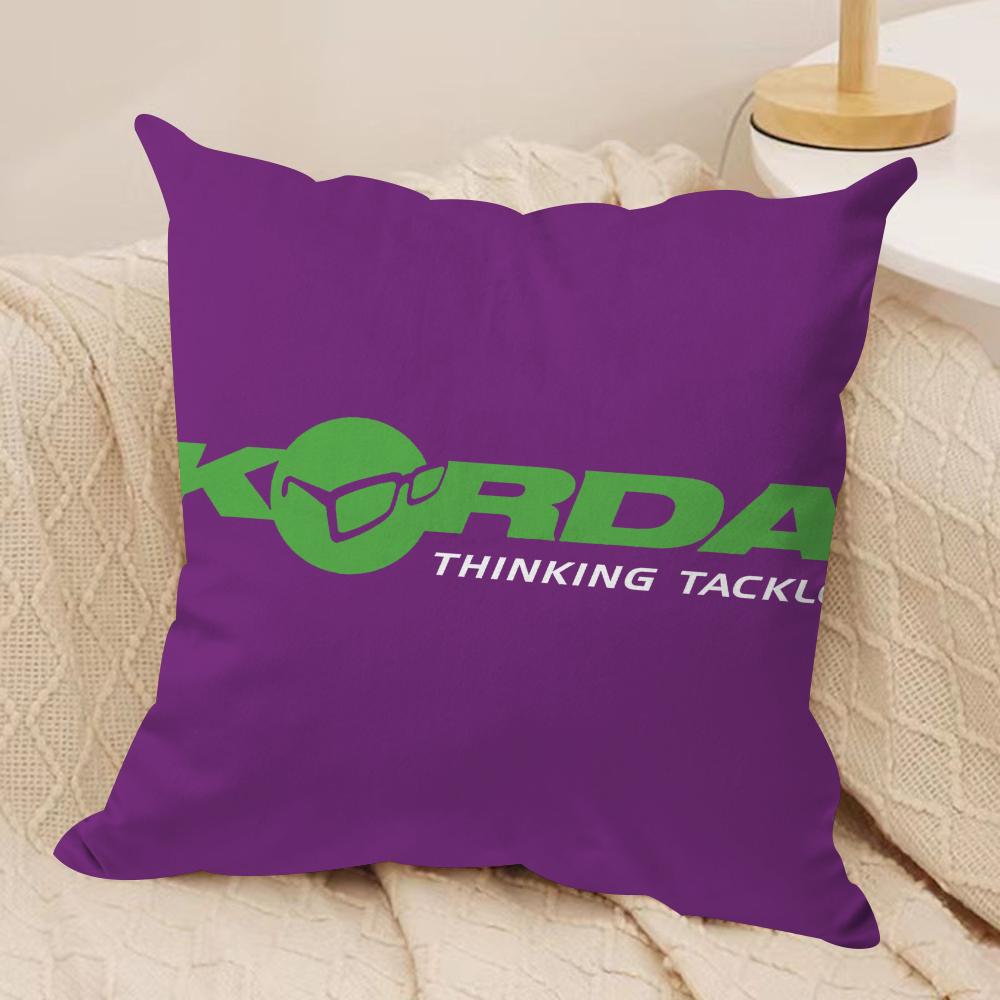 

KKordaS Fishing Print Cushion Cover Soft Plush Throw Pillow Cover DoubleSided Printed Cushion Case Cozy Sofa Home Decor 30x30cm