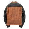 helstons Noir x Camel CRUISER CUIR RAG Leather Jacket Jacket S Brown / BlackUsed