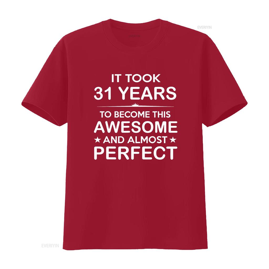 31 Year Old 31st Birthday Ideas for Him Dad T Shirt vintage Washed graphic Versatile Breathable Slightly Comfortable homme