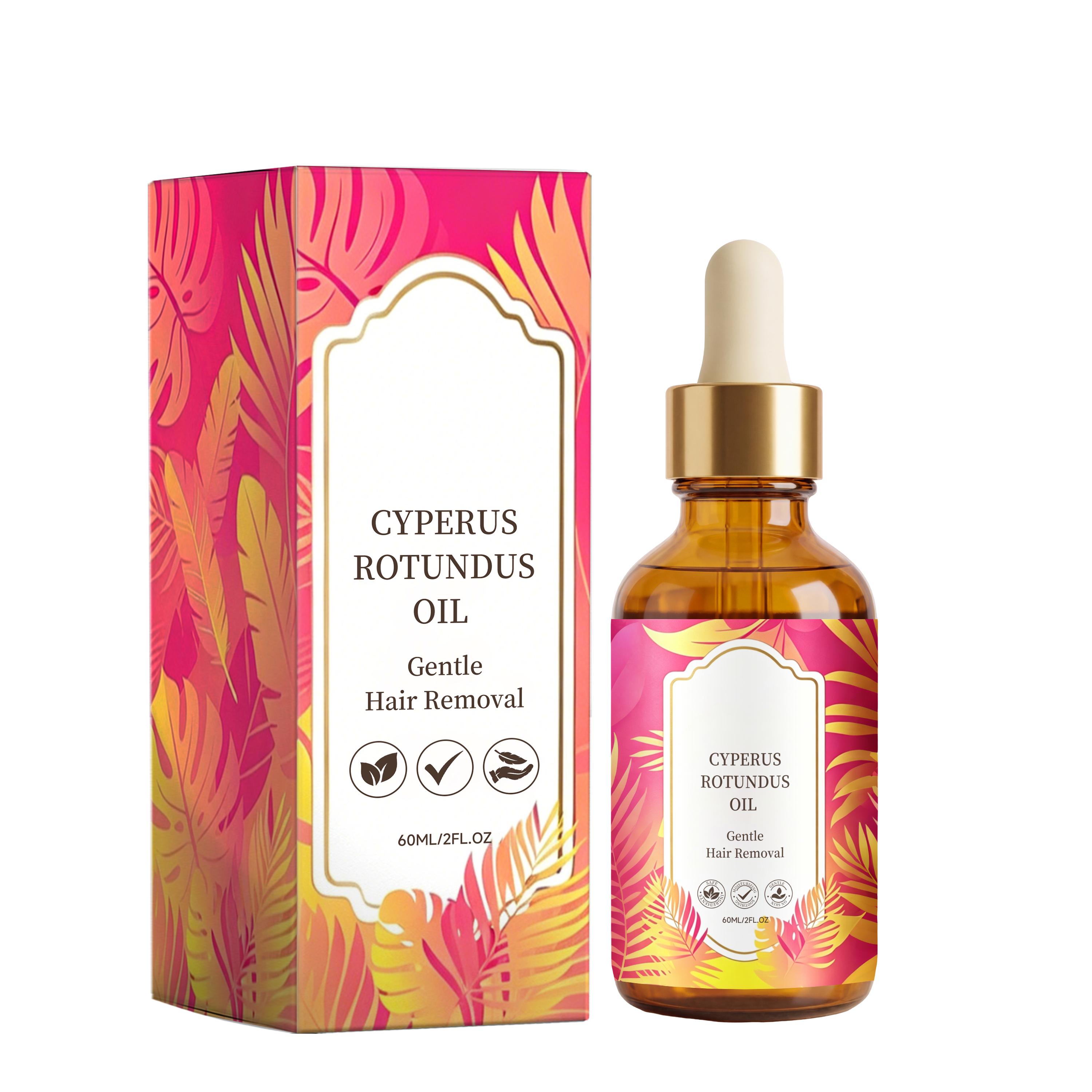Cyperus hair removal care essential oil gently moisturizes and improves skin feeling, body hair daily moisturizing cleansing care oil 60ml
