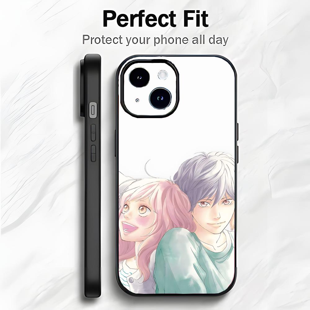 Warm Japanese Anime A-Ao Haru Ride Phone Case Phone Case Soft Packaging Lightweight For iPhone17 16 15 14 13ProMax