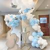 126PCS Baby Blue Balloons Garland White Blue Balloon Arch Kit Baby Shower Gender Reveal Home Birthday Party Decoration Globos