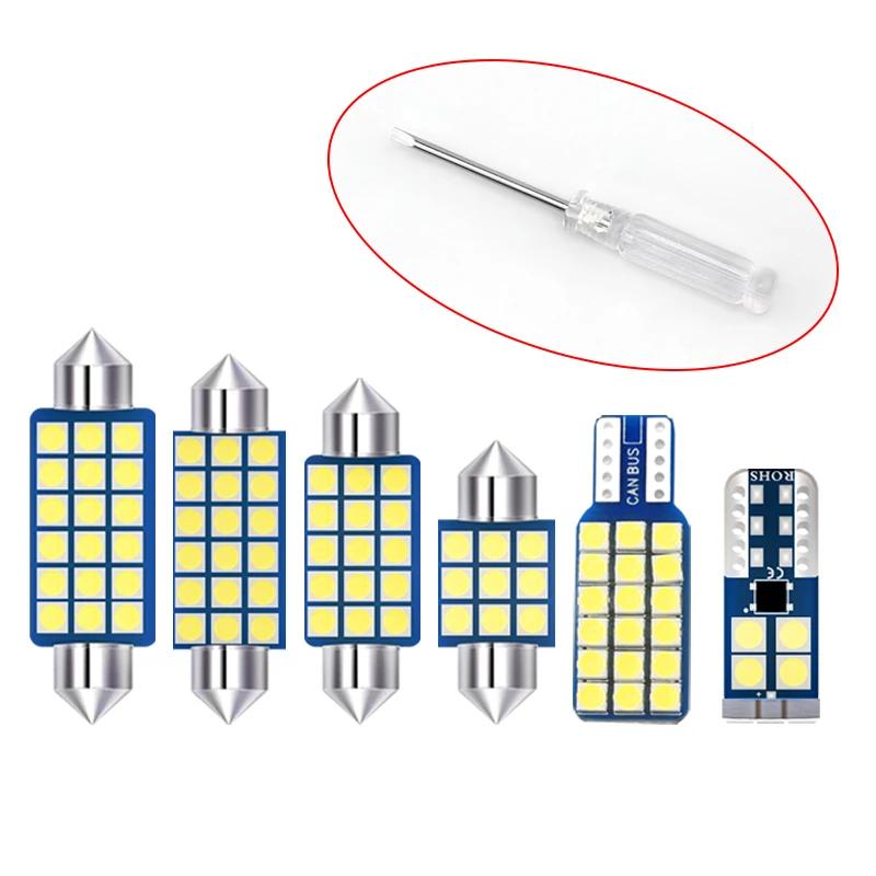 For Seat Leon 2 3 MK2 MK3 1P 5F FR 5F1 5F5 5F8 Car LED Bulbs Interior Dome Lamp Glove Box License Plate Trunk Light Accessories
