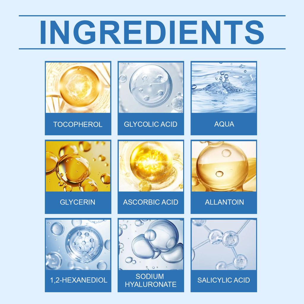 Glycolic Acid Exfoliating Pads, Gentle Cleansing Exfoliating Face Care Cleansing Pads