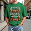 Men's Summer Round Neck Short Sleeve Shirt Oktoberfest Beer Festival Print Casual Comfortable Fit Lightweight Breathable Fabric Tee