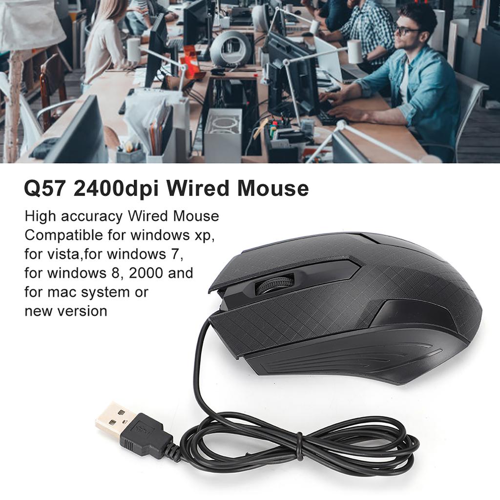 Wired Mouse Professional   Laptop Computer Tool 2400dpi Human Engineering Design
