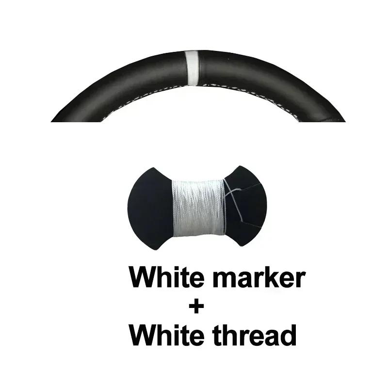 HuiER Hand Sewing Car Steering Wheel Cover Interior Accessories for Toyota Land Cruiser Prado 250 Series 2026 2026 2026