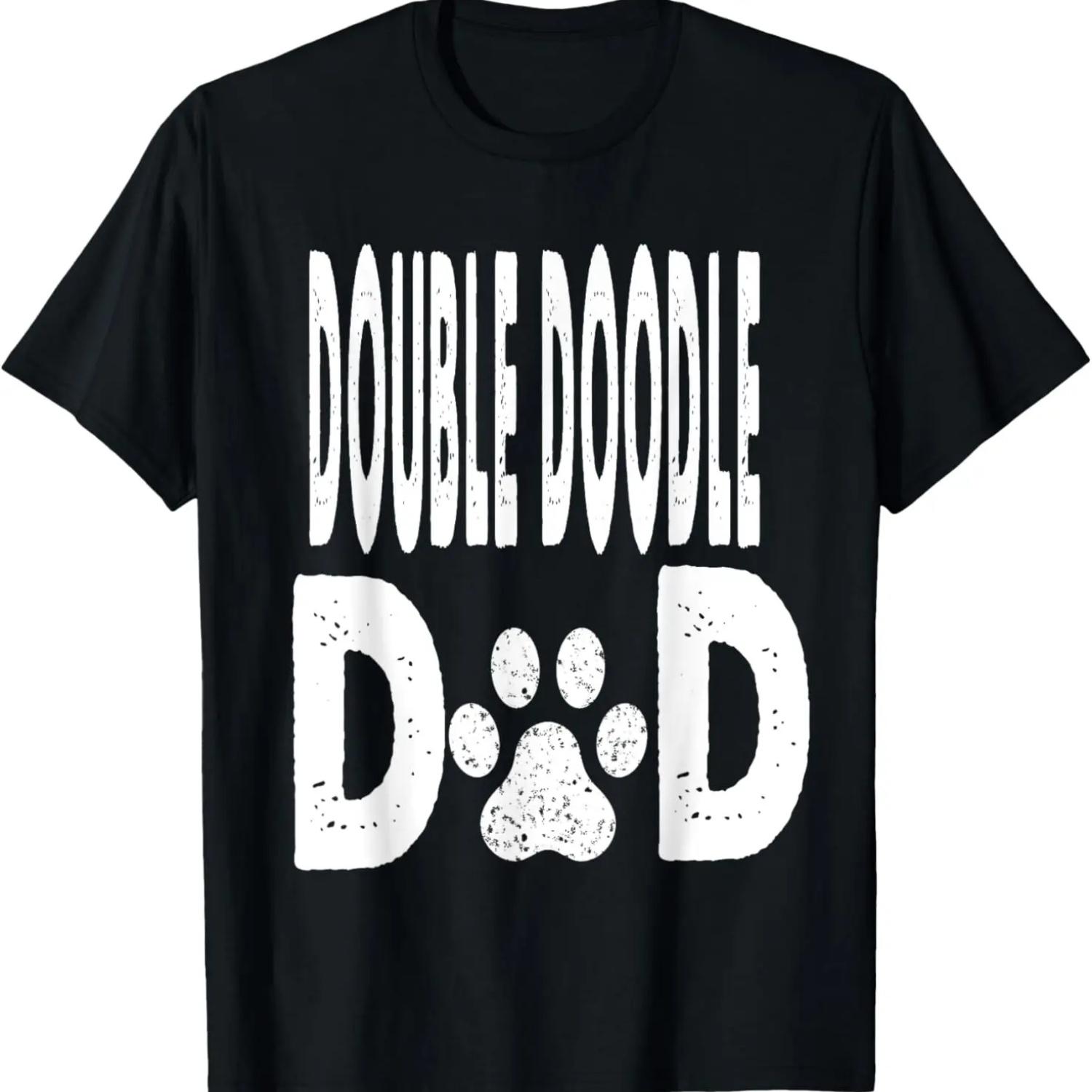 

Double Doodle DAD Dog Owner Gift T-Shirt XXXXXL чёрный