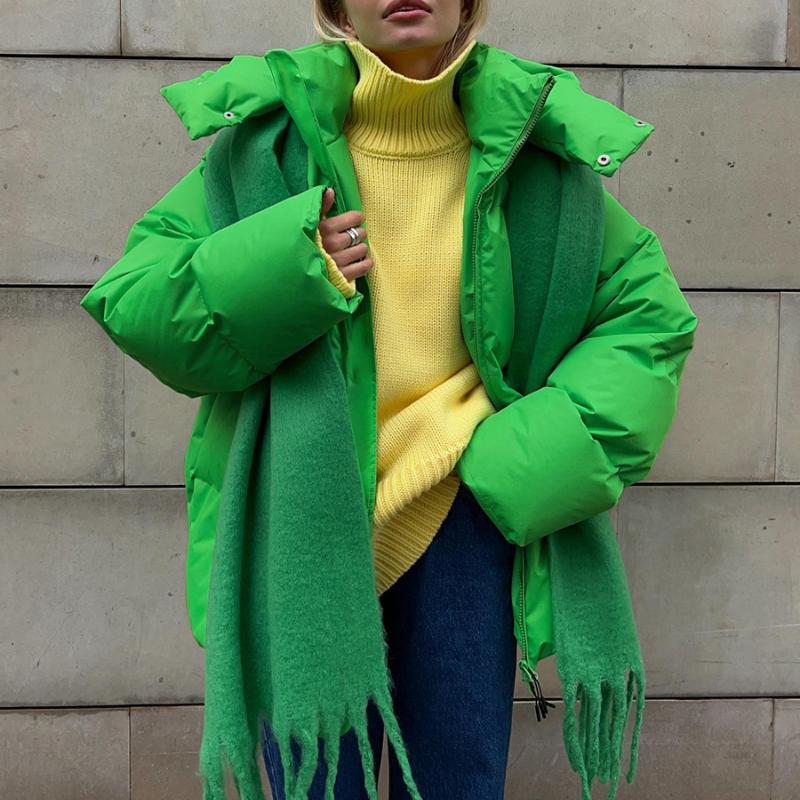 Giacca imbottita Giacca imbottita autunnale e invernale Giacca imbottita larga da donna Cappotto largo