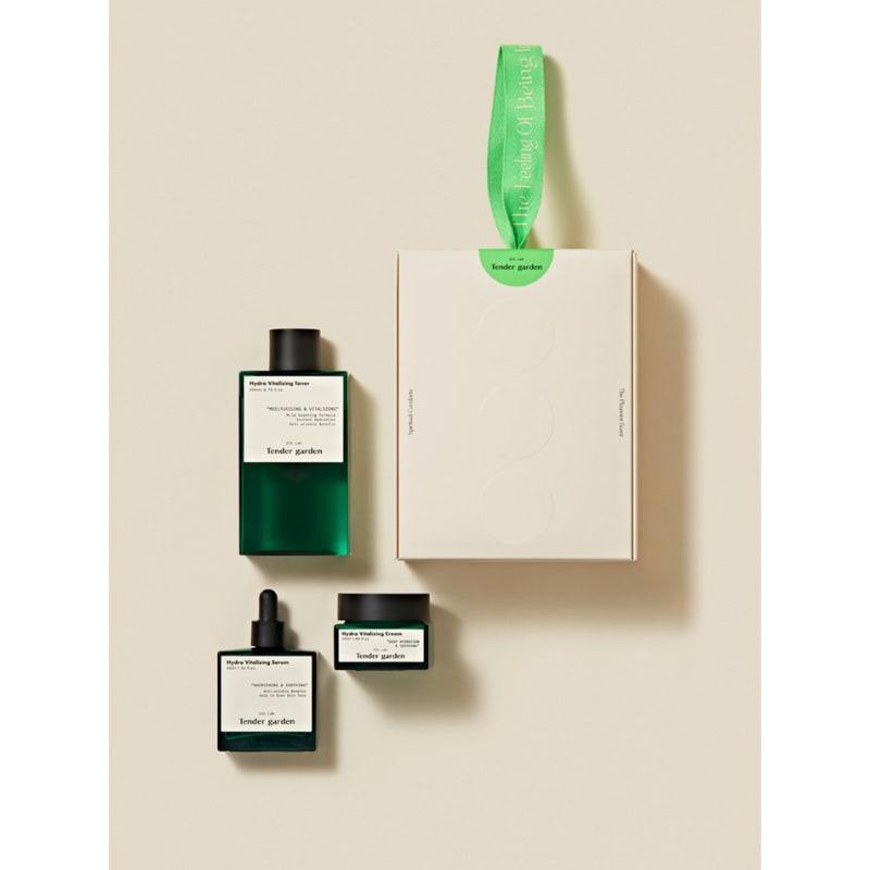 Tender Garden Tea Tree Moisture/Soothing Basic 3-Piece Set (Toner + Serum + Cream)