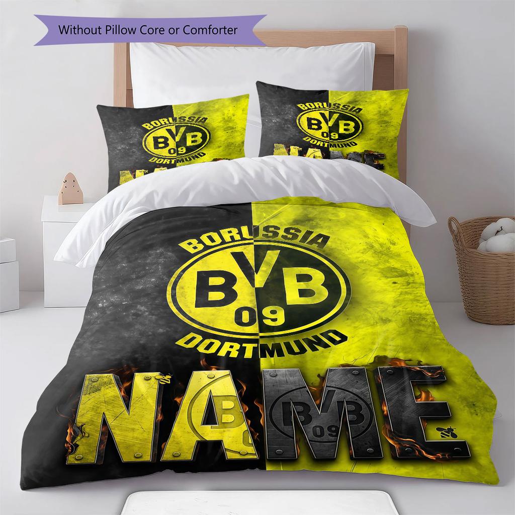 Custom Name,BVB 09 Pattern Bedding Home Decoration Birthday Gift ( 1 Duvet Cover + 2 Pillowcase, Without Core),fan Merchandise.