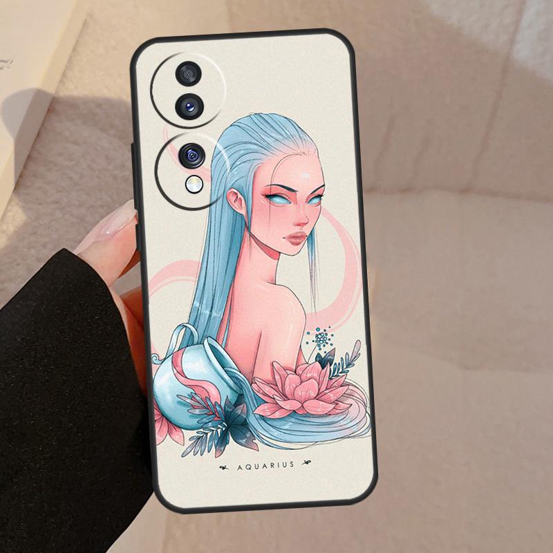 Horoscope Girl Scorpio Taurus Virgo For Honor Magic 7 Pro 5 6 V5 Case For Honor 200 400 50 70 90 Lite X8a X8b X9a X9b X9c Cover